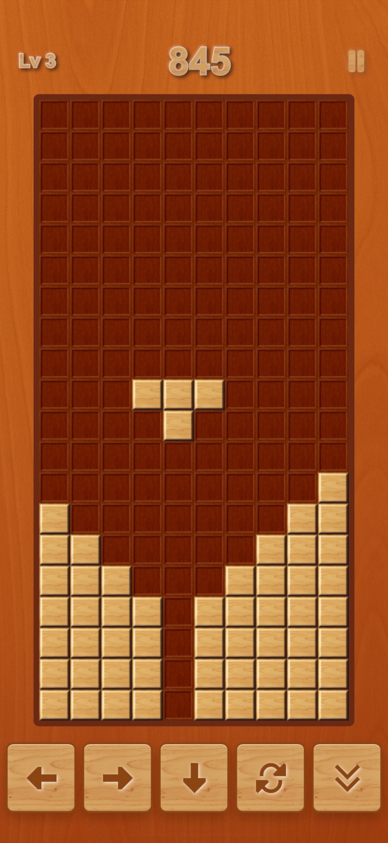 Retro Block Puzzle gameplay screenshot