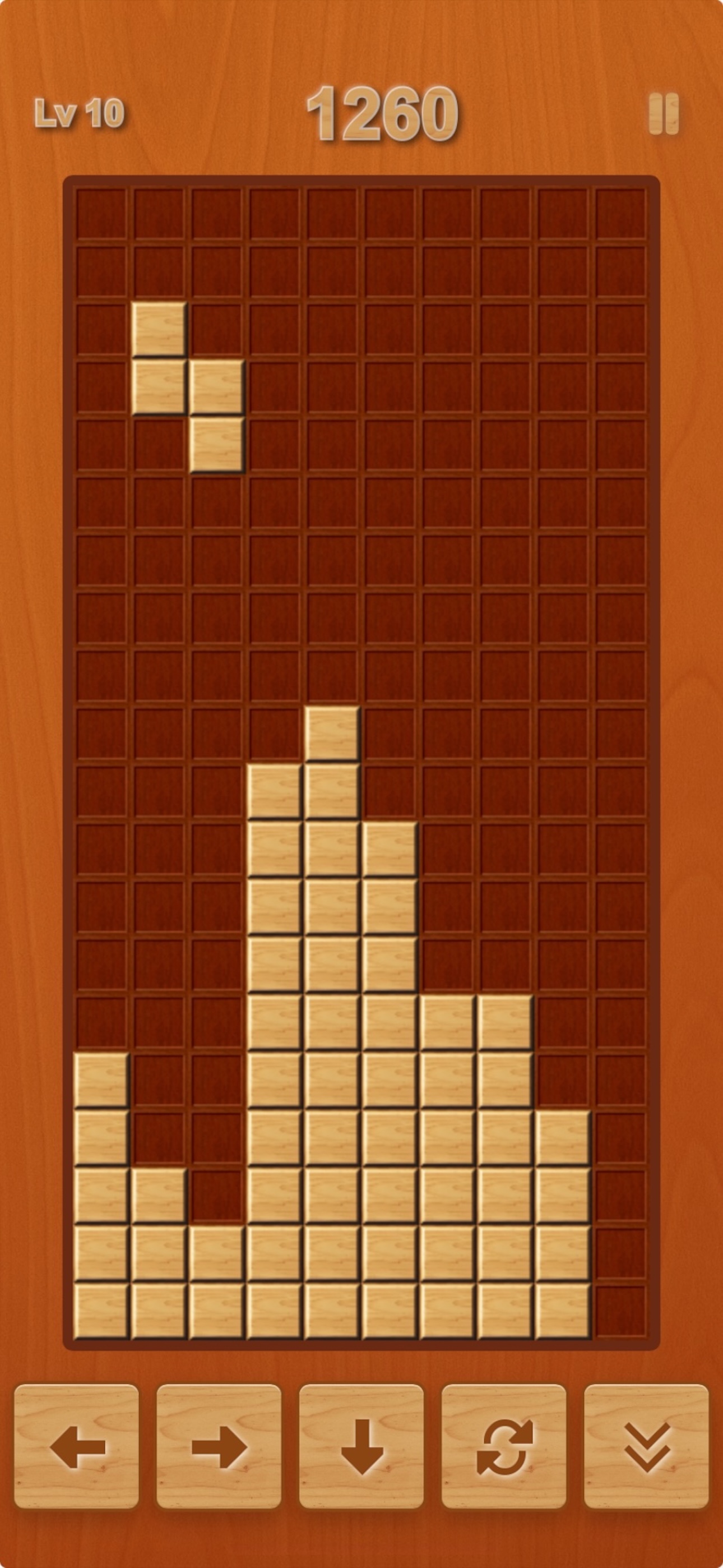 Retro Block Puzzle mobile game screenshot