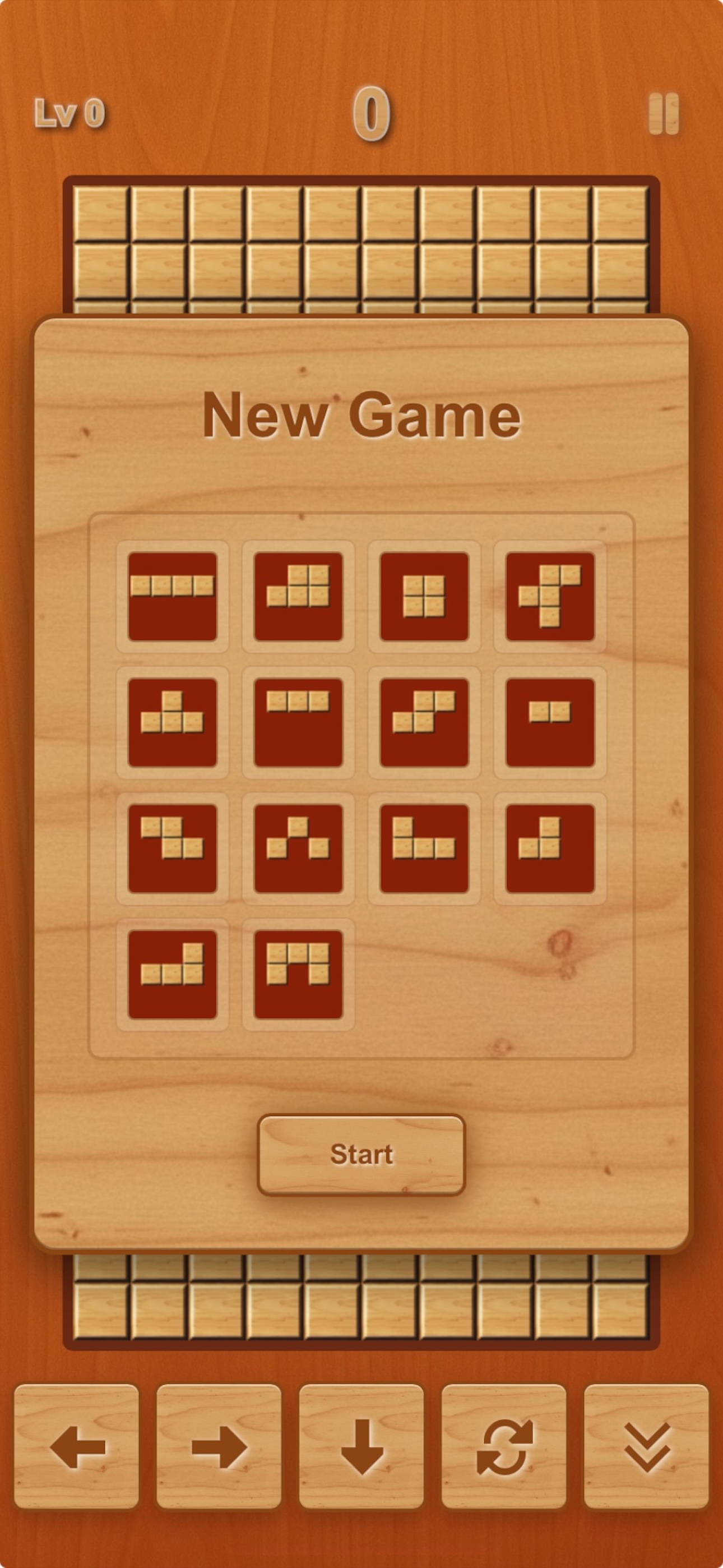 Retro Block Puzzle game screenshot